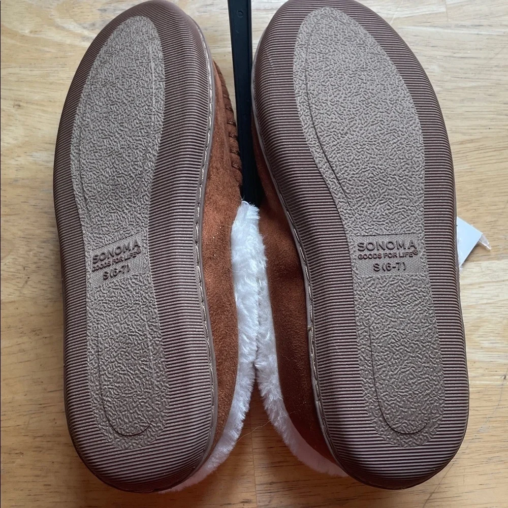 Sonoma Tan Slippers with Cream Lining